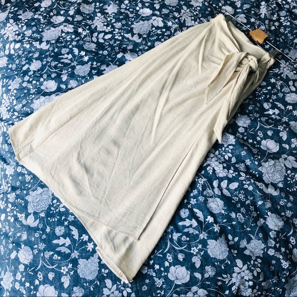 OAK + FORT Linen Tie Skirt - Picture 4 of 7